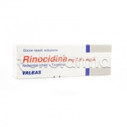 Rinocidina Gocce Nasali Decongestionanti 15 ml 7,5 mg + 3 mg per Liberare Naso Chiuso