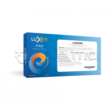 Luxcirc Integratore Benessere Circolatorio 10 Fiale da 2ml