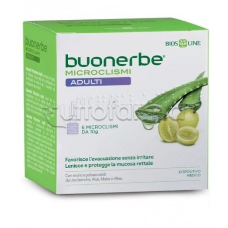 Biosline Buonerbe Microclismi Adulti Integratore Stitichezza 6 Pezzi Biosline Buonerbe Microclismi Adulti Integratore Stitichezza 6 Pezzi