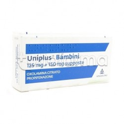 Uniplus Bambini 10 Supposte 125 mg + 150 mg