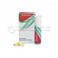 Venoruton 30 Compresse Effervescenti 1000 mg per Gambe e Circolazione