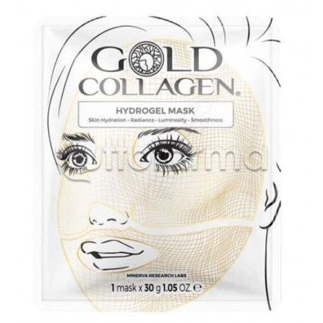 Gold Collagen Hydrogel Mask Maschera Pelle Spente e Disidratate 1 Pezzo