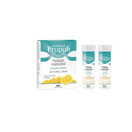 Golasept Propoli per Gola e Sistema Immunitario 24 Compresse Masticabili Golasept Propoli per Gola e Sistema Immunitario 24 Compresse Masticabili