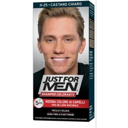 Just For Men Shampoo Colorante per Capelli Castano Chiaro H25 Just For Men Shampoo Colorante per Capelli Castano Chiaro H25