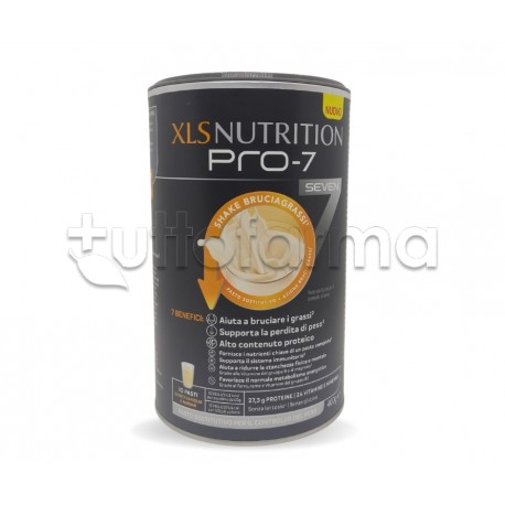 XLS Nutrition Pro 7 Sostituto Pasto Shake Bruciagrassi Gusto Vaniglia e Agrumi 400g