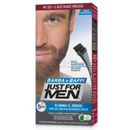 Just For Men Tinta Barba & Baffi Castano Medio M35 Just For Men Tinta Barba & Baffi Castano Medio M35
