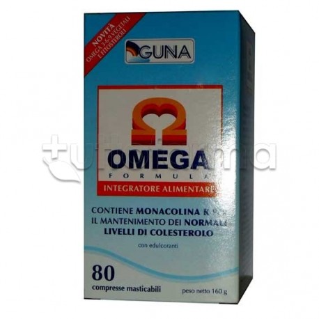 Guna Omega Formula Integratore Alimentare per Abbassare Colesterolo 80 Capsule Guna Omega Formula Integratore Alimentare per Abbassare Colesterolo 80 Capsule