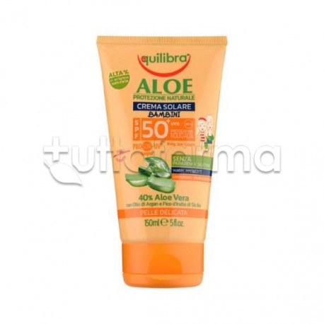 Equilibra Aloe Crema Solare Bambini SPF50+ 150ml Equilibra Aloe Crema Solare Bambini SPF50+ 150ml