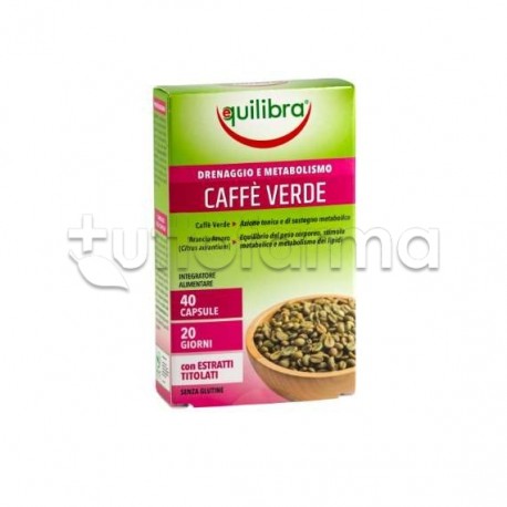Equilibra Caffè Verde Integratore Peso Corporeo 40 Capsule Equilibra Caffè Verde Integratore Peso Corporeo 40 Capsule