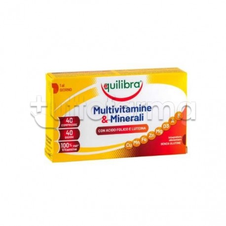 Equilibra Mutivitamine & Minerali Integratore Benessere Organismo 40 Compresse Equilibra Mutivitamine & Minerali Integratore Benessere Organismo 40 Compresse