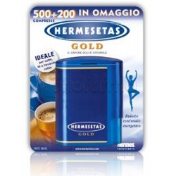 Hermesetas Gold Dolcificante Senza Zucchero Adatto anche per Diabetici 500 + 200 Compresse