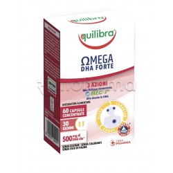 Equilibra Omega DHA Forte Integratore per Cuore, Mente e Vista 60 Capsule