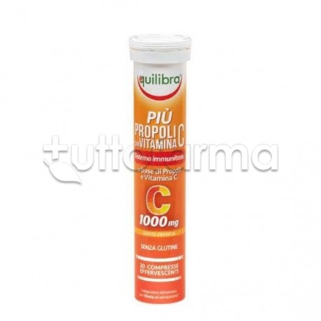 Equilibra Più Propoli con Vitamina C Integratore per il Sistema Immunitario 20 Compresse Effervescienti Equilibra Più Propoli con Vitamina C Integratore per il Sistema Immunitario 20 Compresse Effervescienti