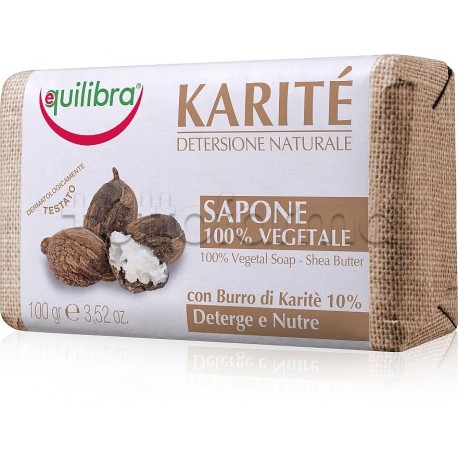 Equilibra Sapone Karité 100% Vegetale 100g