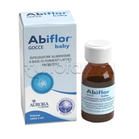 Abiflor Gocce Baby Integratore per Intestino dei Bambini 5ml Abiflor Gocce Baby Integratore per Intestino dei Bambini 5ml