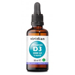 Viridian Vitamin D3 2000UI Liquid Integratore di Vitamina D 50ml Viridian Vitamin D3 2000UI Liquid Integratore di Vitamina D 50ml