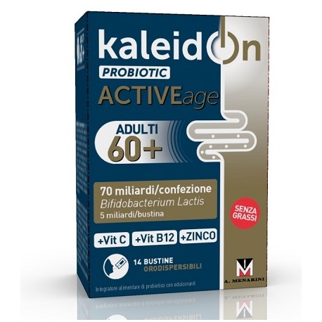 Kaleidon Probiotic Active Age Integratore per Intestino 14 Bustine