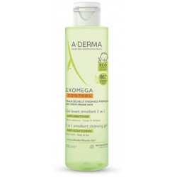 A-Derma Exomega Control Gel Detergente Emolliente 2-in-1 200ml