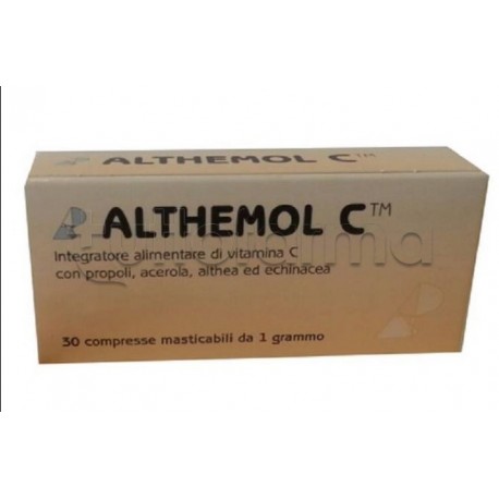 Althemol C Integratore per Vie Respiratorie 30 Compresse Masticabili Althemol C Integratore per Vie Respiratorie 30 Compresse Masticabili