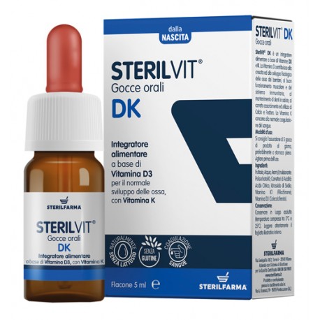 Sterilvit Dk Integratore di Vitamina D e K 5ml