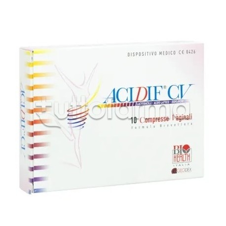 Acidif CV per Zona Intima 10 Compresse Vaginali Acidif CV per Zona Intima 10 Compresse Vaginali