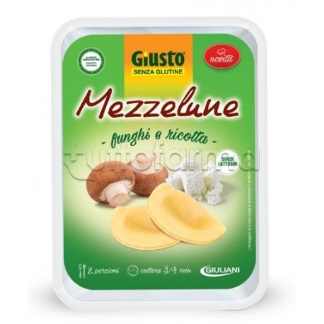 Giusto Mezzelune Senza Glutine Funghi e Ricotta 250g Giusto Mezzelune Senza Glutine Funghi e Ricotta 250g