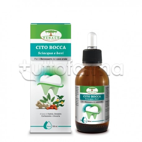 Renaco Cito Bocca Integratore per Benessere Cavo Orale Gocce 100ml Renaco Cito Bocca Integratore per Benessere Cavo Orale Gocce 100ml