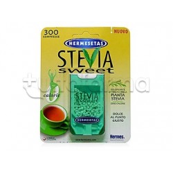 Hermesetas Stevia Sweet Dolcificante Senza Calorie 300 Compresse