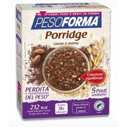 Pesoforma Porridge Cacao e Avena Pasto per Colazione 5 Pasti