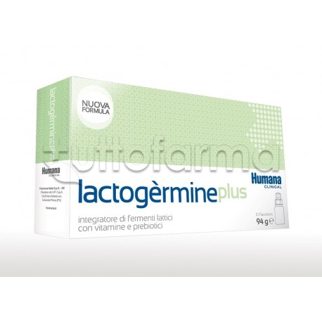 Formato di Humana Lactogermine Plus Fermenti Lattici per Benessere Intestinale 10 Flaconcini Monodose Formato di Humana Lactogermine Plus Fermenti Lattici per Benessere Intestinale 10 Flaconcini Monodose