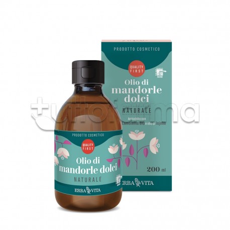 Erba Vita Olio di Mandorle Dolci Naturale 200ml Erba Vita Olio di Mandorle Dolci Naturale 200ml