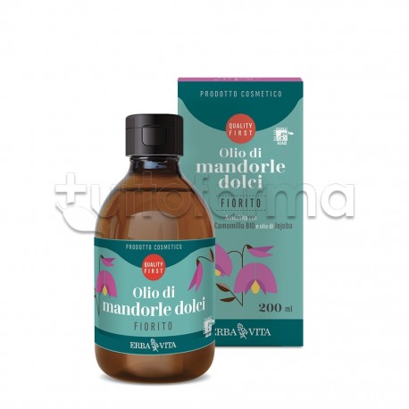 Erba Vita Olio di Mandorle Dolci Fiorito 200ml Erba Vita Olio di Mandorle Dolci Fiorito 200ml
