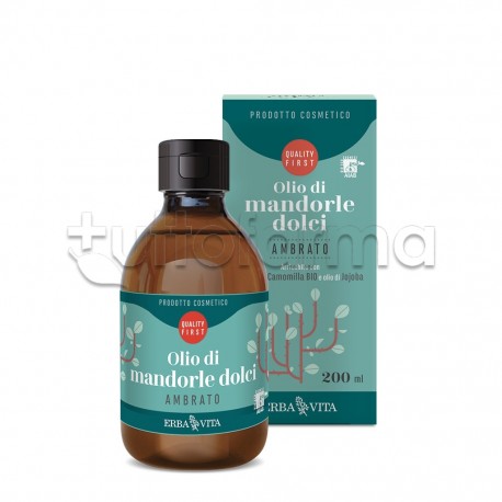 Erba Vita Olio di Mandorle Dolci Ambrato 200ml Erba Vita Olio di Mandorle Dolci Ambrato 200ml