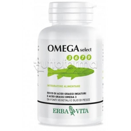 Erba Vita Omega Select 3679 Integratore Colesterolo e Trigliceridi 120 Perle