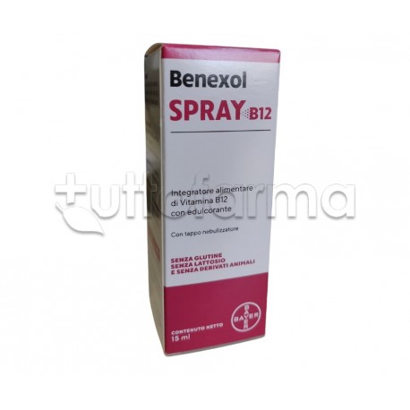 Benexol B12 Integratore Alimentare di Vitamina B12 Spray Sublinguale 15ml