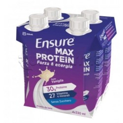 Ensure Max Protein Vaniglia Integratore Proteico 4 Pezzi x 330ml Ensure Max Protein Vaniglia Integratore Proteico 4 Pezzi x 330ml