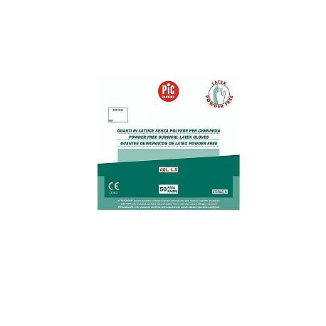 Guanto Pic Chirurgico in Lattice Sterile Senza Polvere 8,5 per Operazioni Delicate Buste da un Paio