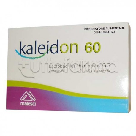 Kaleidon 60 Integratore con Fermenti Lattici Vivi per Disturbi Intestinali 12 Bustine Kaleidon 60 Integratore con Fermenti Lattici Vivi per Disturbi Intestinali 12 Bustine