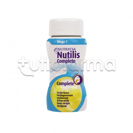Nutricia Nutilis Complete Stage 1 Gusto Vaniglia 4 Bottiglie da 125ml