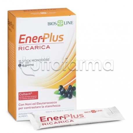 Bios Line Enerplus Ricarica Integratore Energizzante 15 Bustine