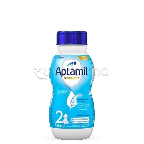 Aptamil 2 Latte Liquido di Proseguimento per Bambini da 6 a 12 Mesi 500ml