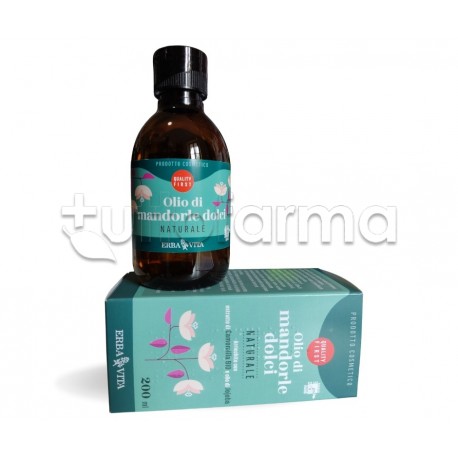 Erba Vita Olio di Mandorle Dolci Naturale 200ml Erba Vita Olio di Mandorle Dolci Naturale 200ml