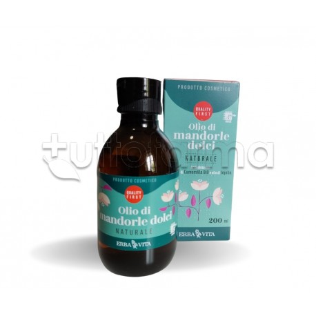 Erba Vita Olio di Mandorle Dolci Naturale 200ml Erba Vita Olio di Mandorle Dolci Naturale 200ml