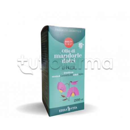 Erba Vita Olio di Mandorle Dolci Fiorito 200ml Erba Vita Olio di Mandorle Dolci Fiorito 200ml