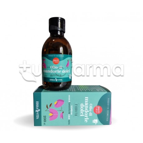 Erba Vita Olio di Mandorle Dolci Fiorito 200ml Erba Vita Olio di Mandorle Dolci Fiorito 200ml