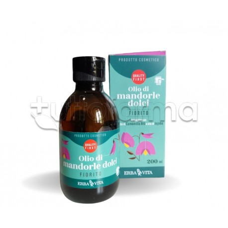 Erba Vita Olio di Mandorle Dolci Fiorito 200ml Erba Vita Olio di Mandorle Dolci Fiorito 200ml