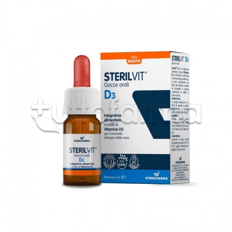 Sterilfarma Sterilvit D3 Gocce 5ml Sterilfarma Sterilvit D3 Gocce 5ml