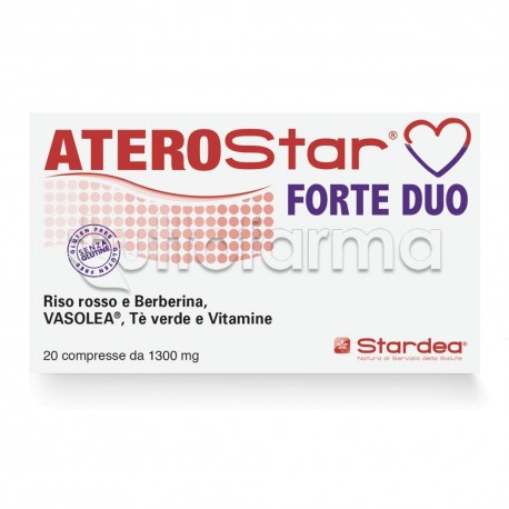 Stardea Aterostar Forte Duo Integratore per il Colesterolo 20 Compresse Stardea Aterostar Forte Duo Integratore per il Colesterolo 20 Compresse
