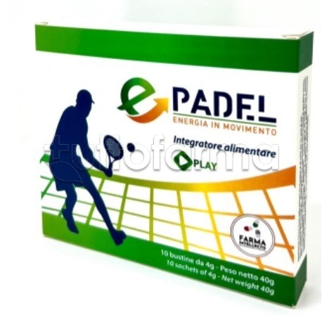 Epadel Play Integratore per Padel e Sport Simili 10 Bustine Epadel Play Integratore per Padel e Sport Simili 10 Bustine