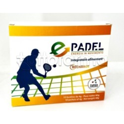 Epadel Recharge Integratore per Padel e Sport Simili 10 Bustine